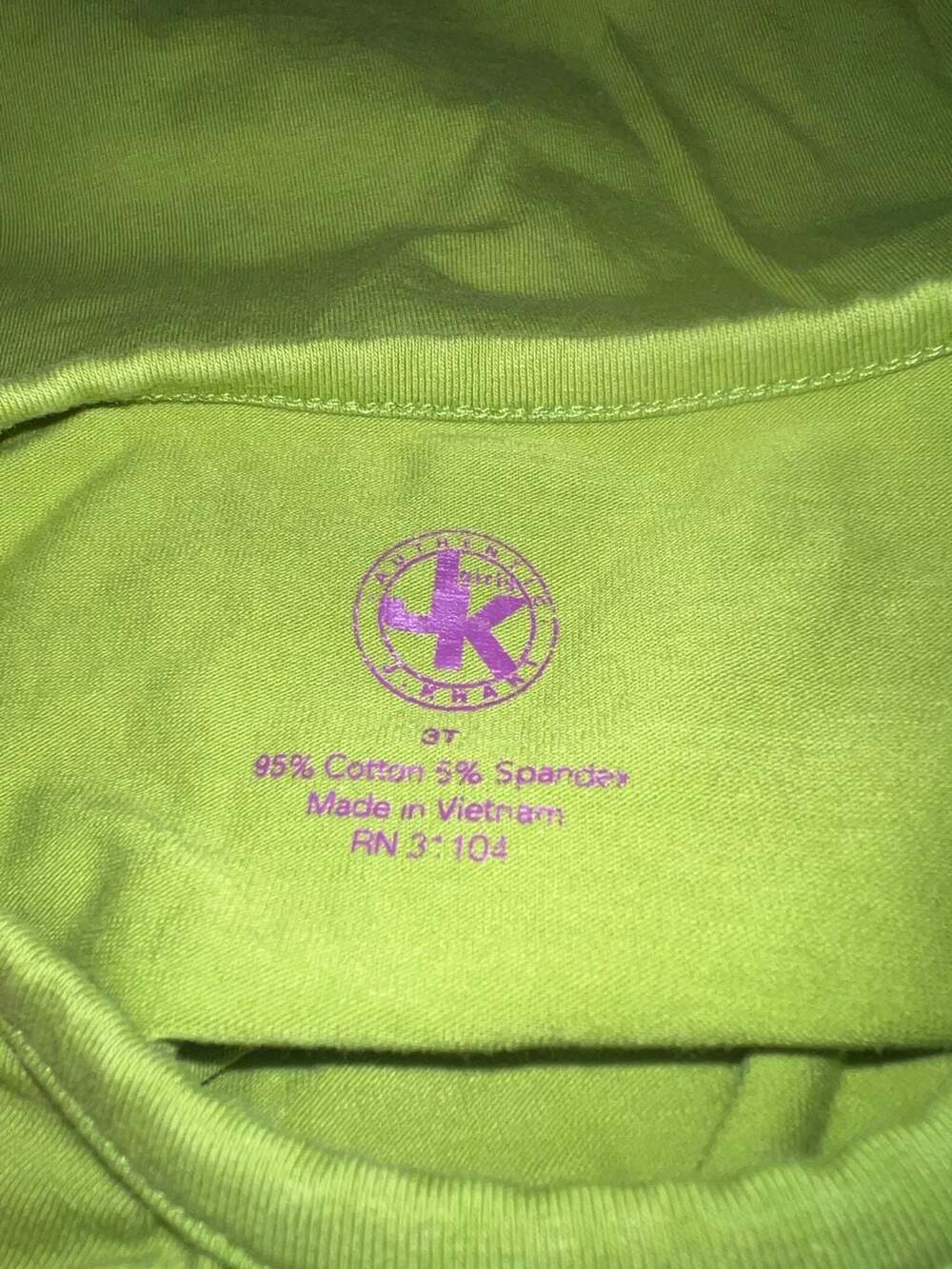 J. Khaki Girls Lime Green Long Sleeve Ruffle Trim Top and Leggings Set Size 3T